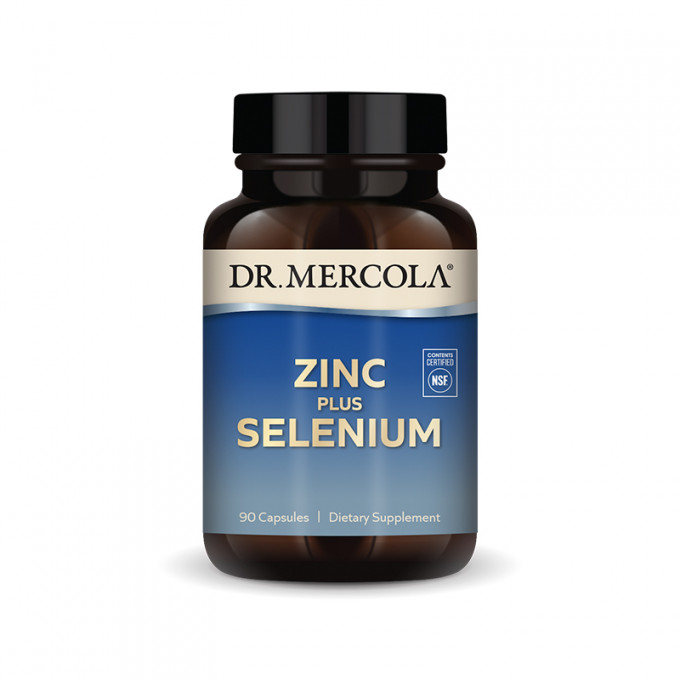 Dr. Mercola Zinek 15 mg + selen 200 mcg 90 kapslí