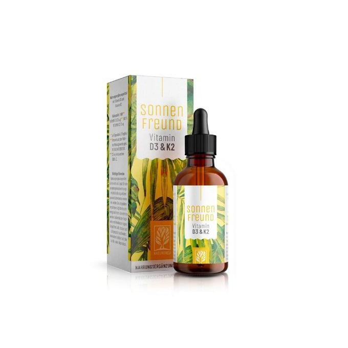 Naturtreu vitamín D3+K2 MK7 vegan kapky, 30 ml