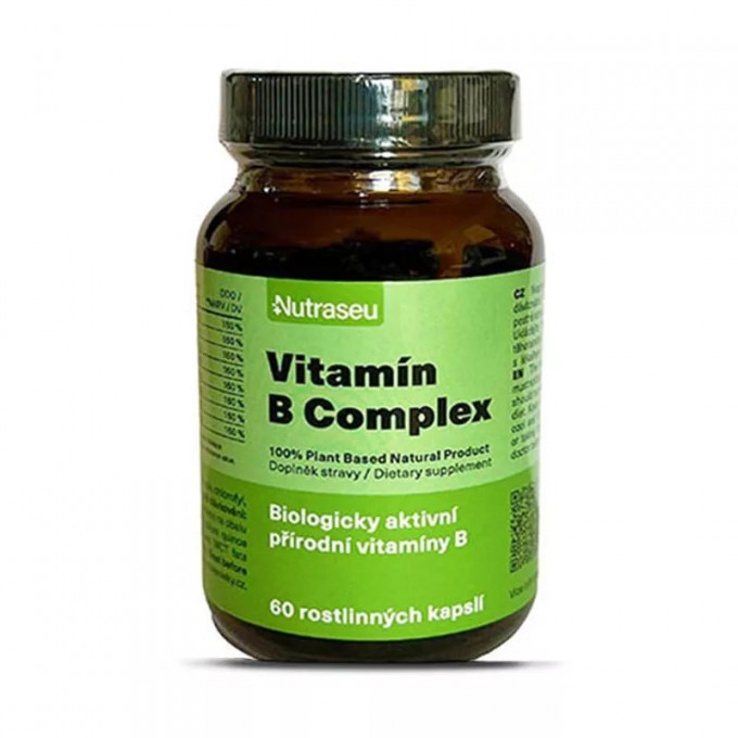 Nutraseu Vitamín B Complex 100% Plant Based 60 kapslí