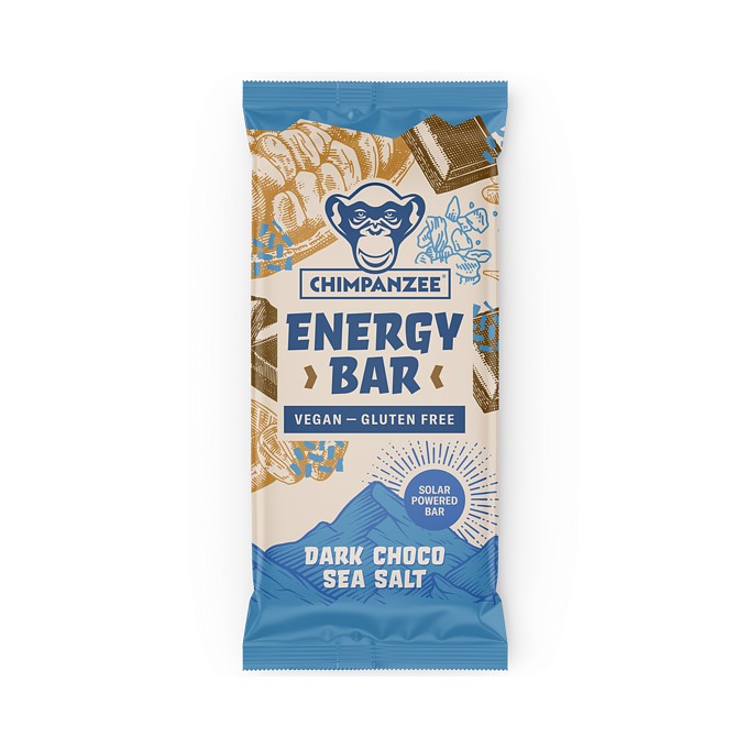 Chimpanzee Energy bar - Dark chocolate & sea salt 55 g